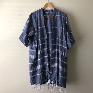 Turkish Towel Robe with Tassels